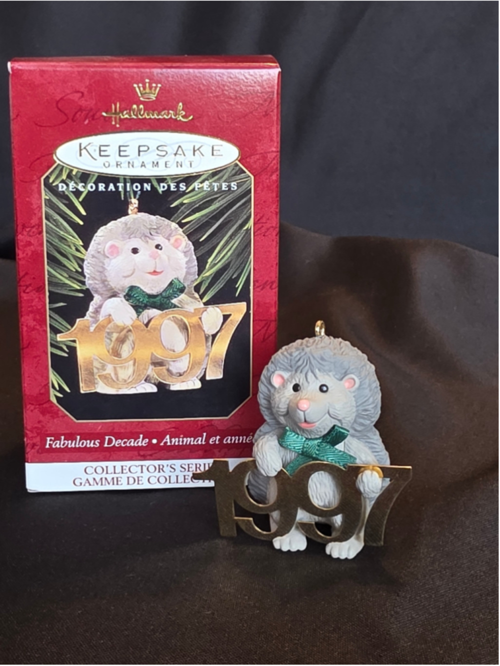 Hallmark Keepsake Ornament 1997 Hedgehog Fabulous Decade Ornament Vintage